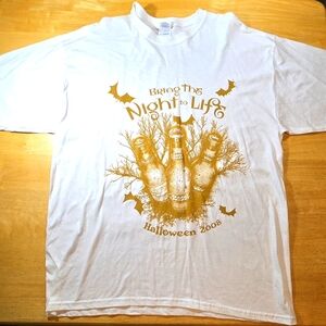 Vintage Bud Light Halloween  Tee Shirt Size XL "Bring The Night To Life" 2008